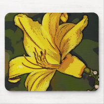 Yellow ornamental lily serigraph