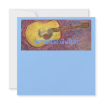yellow patina acoustic guitar