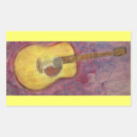 yellow patina acoustic guitar stickers