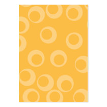 Yellow pattern of circles. Retro. Business Cards