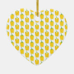 Yellow Pattern of Peppers. ornaments