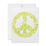 Yellow Peace Flowers invitations