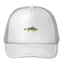 Yellow Perch Art Mesh Hat