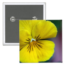 Yellow Petunia Flower Pin