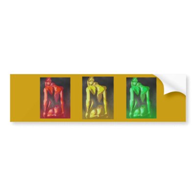 Yellow Plaits and Panties Bumper Sticker by taiche