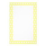 Yellow polka dots pattern. Spotty. Stationery