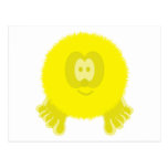 Yellow Pom Pom Pal Postcard