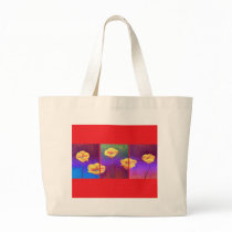 Yellow Poppy Flower Painting - Multi Tote Bags
