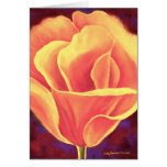 Yellow Poppy Flower Painting - Multi cards