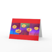 Yellow Poppy Flower Painting - Multi