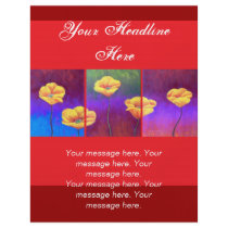 Yellow Poppy Flower Painting - Multi