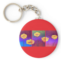 Yellow Poppy Flower Painting - Multi