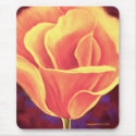 Yellow Poppy Flower Painting - Multi mousepads