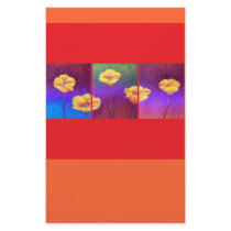 Yellow Poppy Flower Painting - Multi