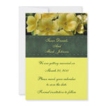 Yellow Primrose Floral Wedding Save The Date invitations
