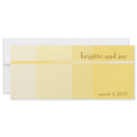 Yellow Progression Modern Wedding Invitation