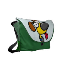 Yellow Puppy Messenger Bag