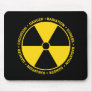 Yellow Radiation Symbol Mousepad