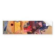 Yellow Red Blue Bumper Stickers