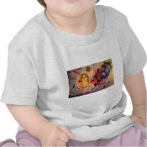 Yellow Red Blue T Shirt