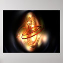 Yellow red shine posters