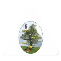 Yellow Ribbon - Boots Waiting, Hoping, Longing Sticker