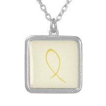 Yellow Ribbon Customisable Necklace