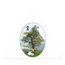 Yellow Ribbon - Cutie Waiting, Hoping, Longing Sticker