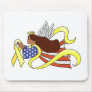 "Yellow Ribbon " Ethnic Patriotic Angel Mousepads