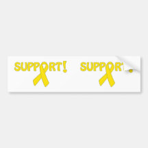 Yellow Ribbon Support! Bumper Stickers