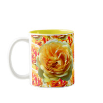 Yellow Rose Bloom Mugs