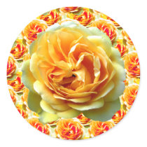 Yellow Rose Bloom Stickers