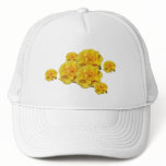 Yellow Rose Blooms hat
