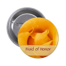 Yellow Rose Bride Maid of Honour Pins