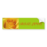 Yellow Rose Bumper Sticker