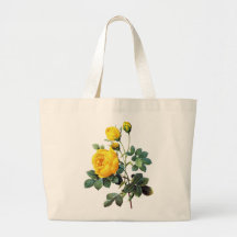 Yellow Rose by Pierre Joseph Redoute Bags