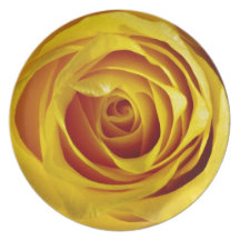 Yellow Rose Dinner Plate