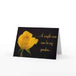 Yellow Rose - Friendship Greeting cards