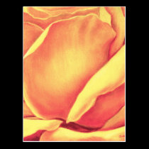 Yellow Rose Painting - Multi postcards