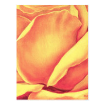 Yellow Rose Painting - Multi Post Cards