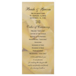 Yellow Rose Wedding Program rack cards