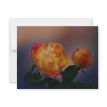 Yellow rose with pink and meaning personalised announcements