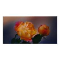 Yellow rose with pink and meaning photo cards