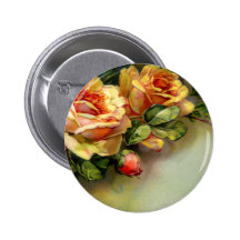 Yellow Roses Button