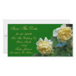 Yellow Roses Flower Wedding Save The Date photo cards