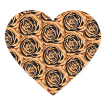 Yellow Roses Heart Sticker