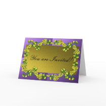 Yellow Roses Invitation Greeting Cards