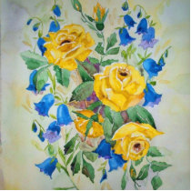 Yellow Roses Photo Sculpture