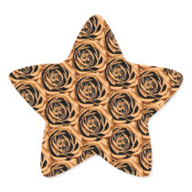 Yellow Roses Star Sticker
