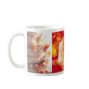 Yellow Roses & Wedding Cake Favour Mug (6b)